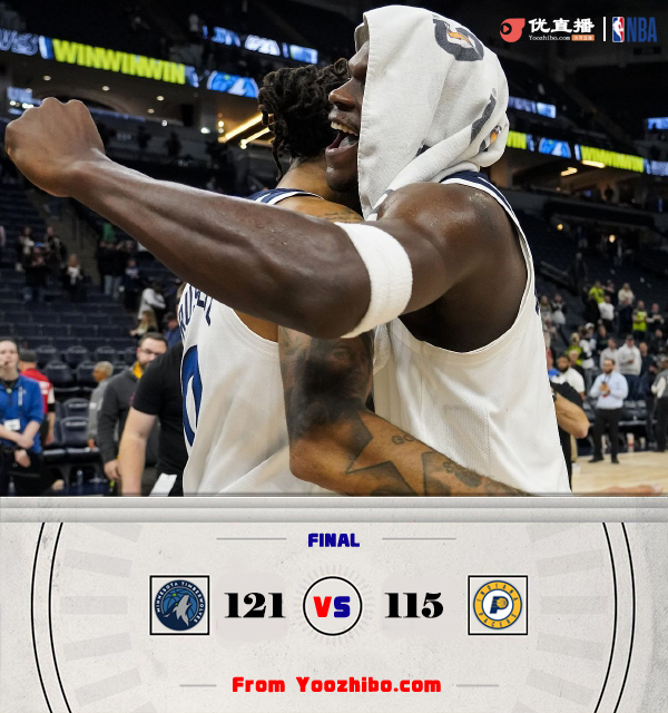 <a href=/lanqiu/timberwolves/ target=_blank class=infotextkey>森林狼</a>104-98战胜<a href=/lanqiu/pacers/ target=_blank class=infotextkey>步行者</a> 戈贝尔16+20+关键封盖 哈利伯顿26+15